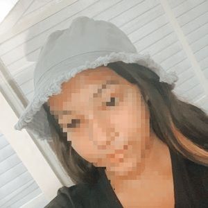 ✨Denim fluffy bucket hat✨